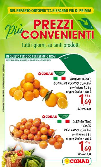 Volantino Conad - 11/12/2024 - 24/12/2024.