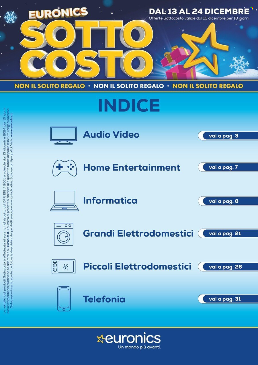 Volantino Euronics - 13/12/2024 - 22/12/2024. Pagina 2