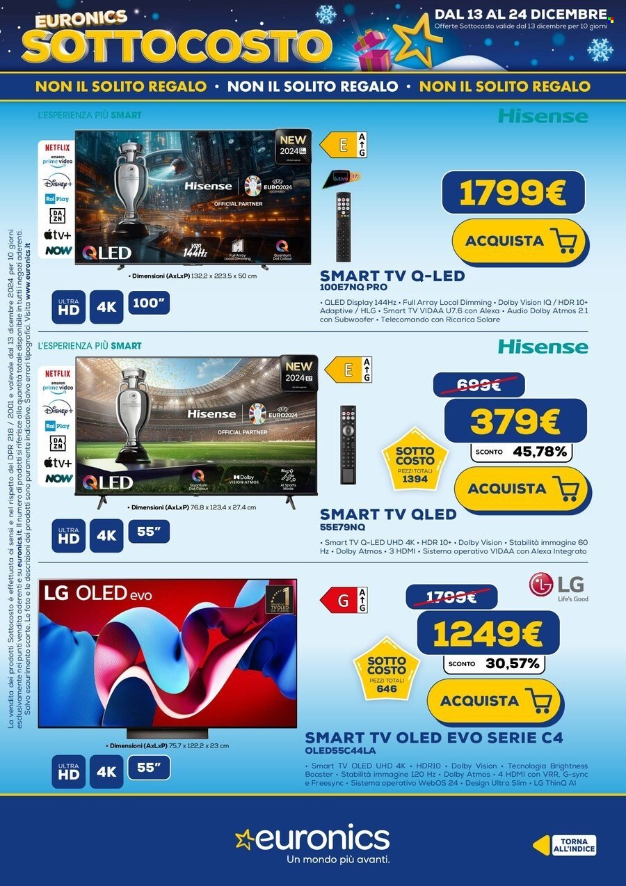 Volantino Euronics - 13/12/2024 - 22/12/2024. Pagina 3
