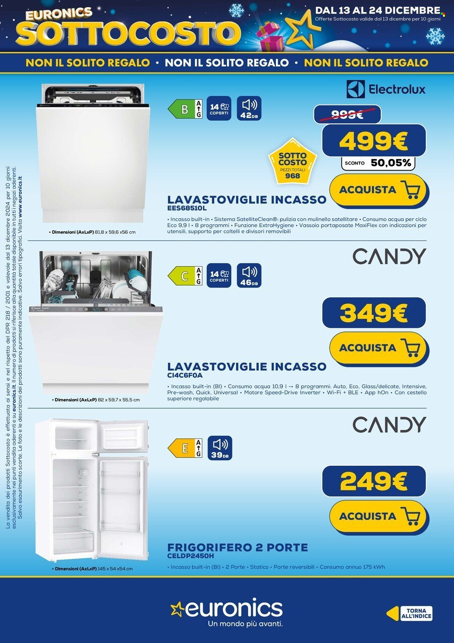 Volantino Euronics - 13/12/2024 - 22/12/2024. Pagina 24