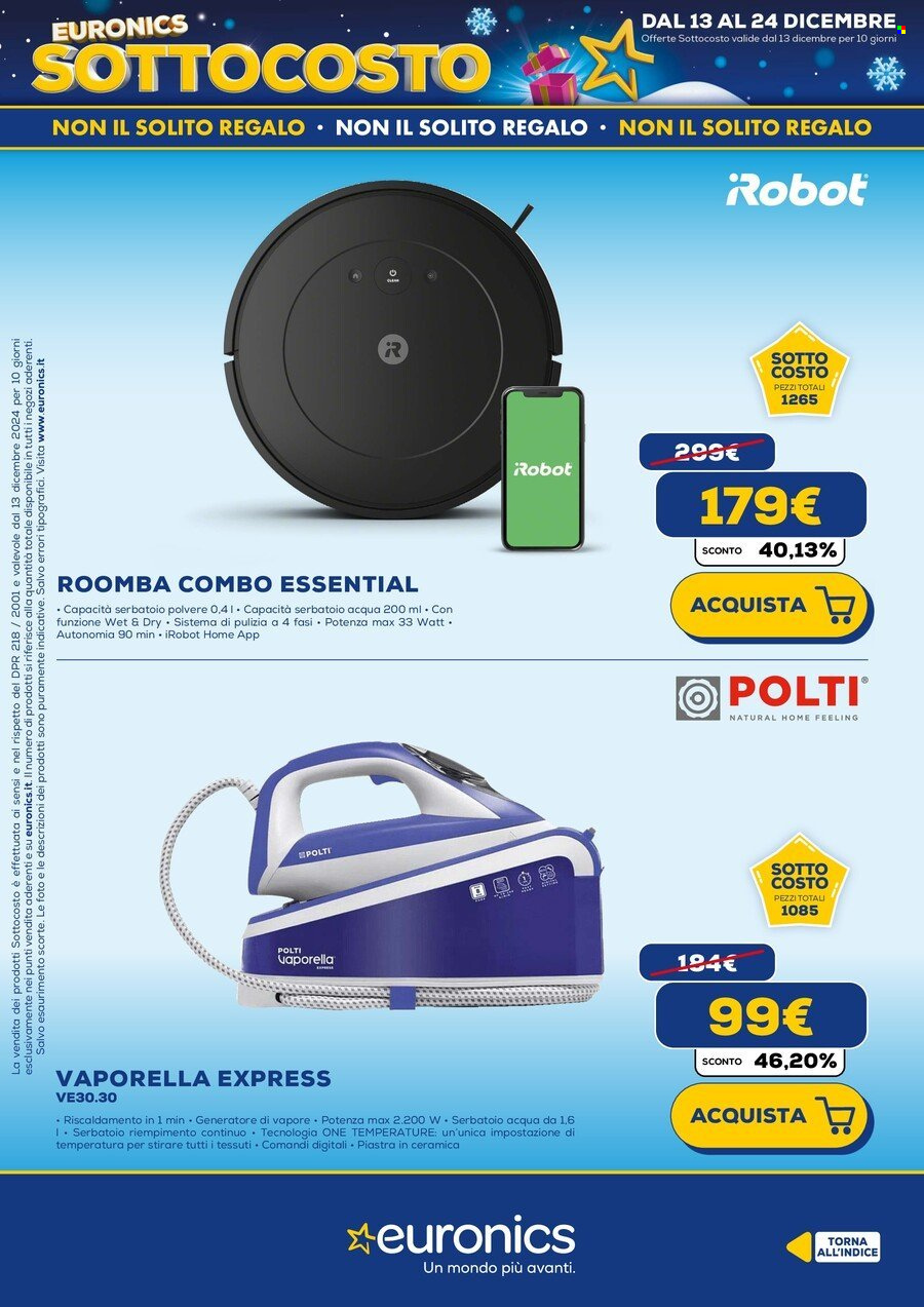 Volantino Euronics - 13/12/2024 - 22/12/2024. Pagina 27