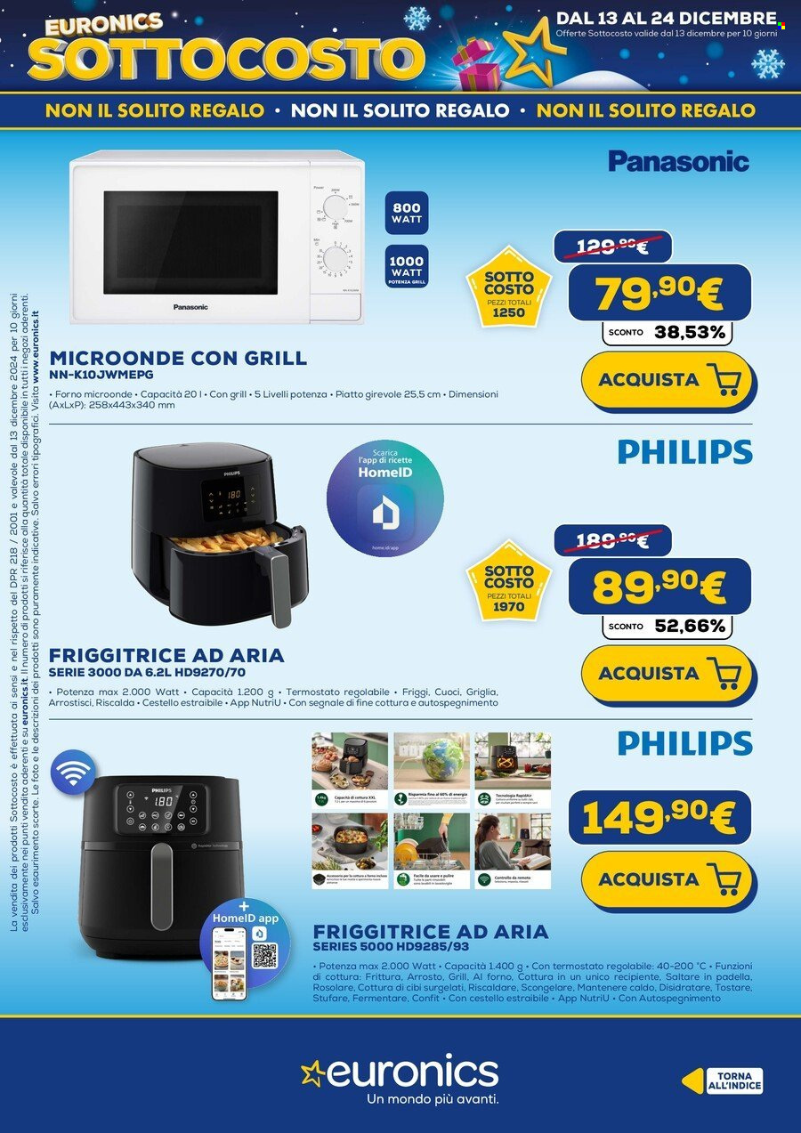 Volantino Euronics - 13/12/2024 - 22/12/2024. Pagina 28