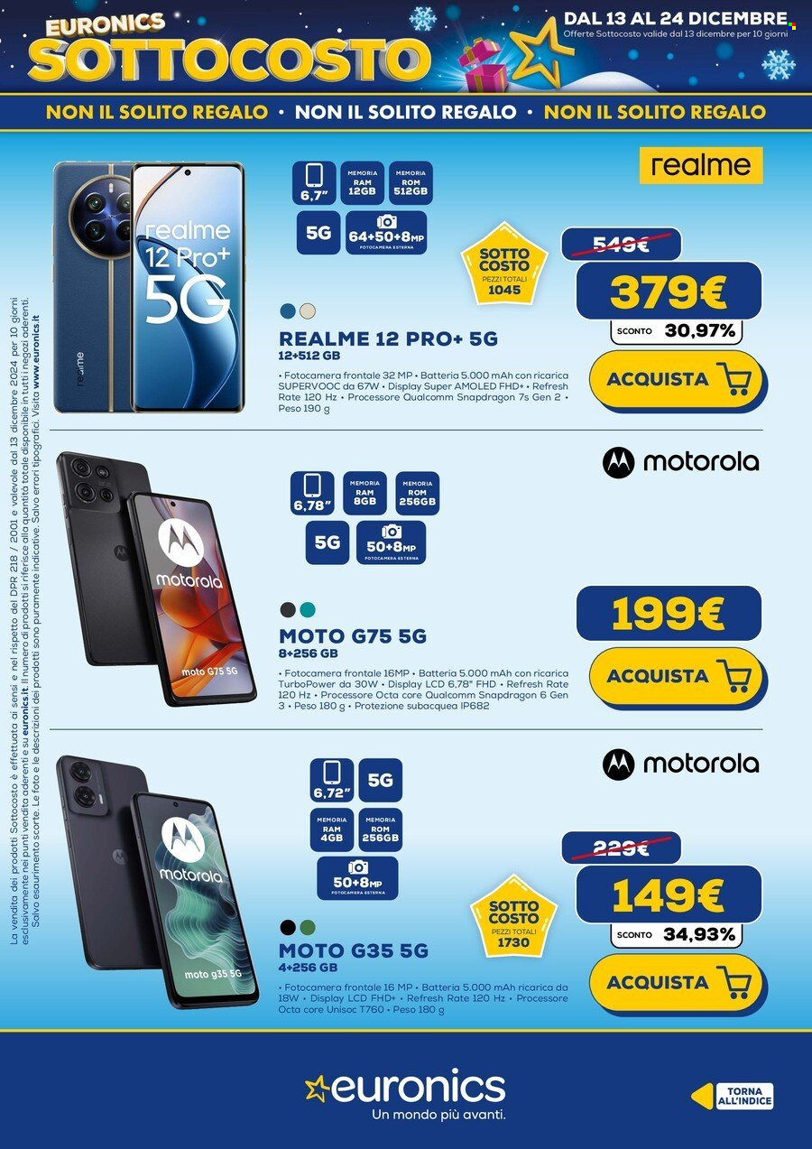 Volantino Euronics - 13/12/2024 - 22/12/2024. Pagina 32