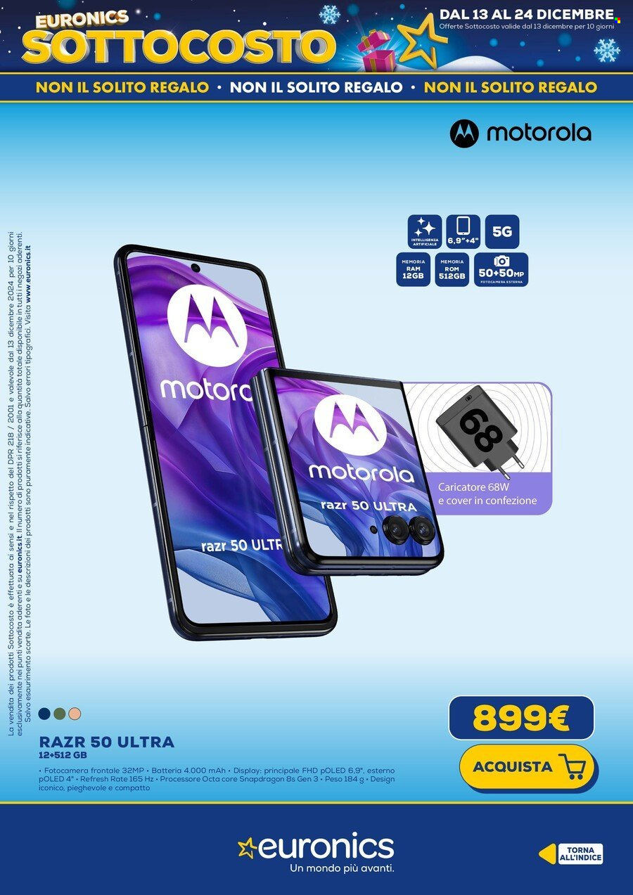 Volantino Euronics - 13/12/2024 - 22/12/2024. Pagina 35