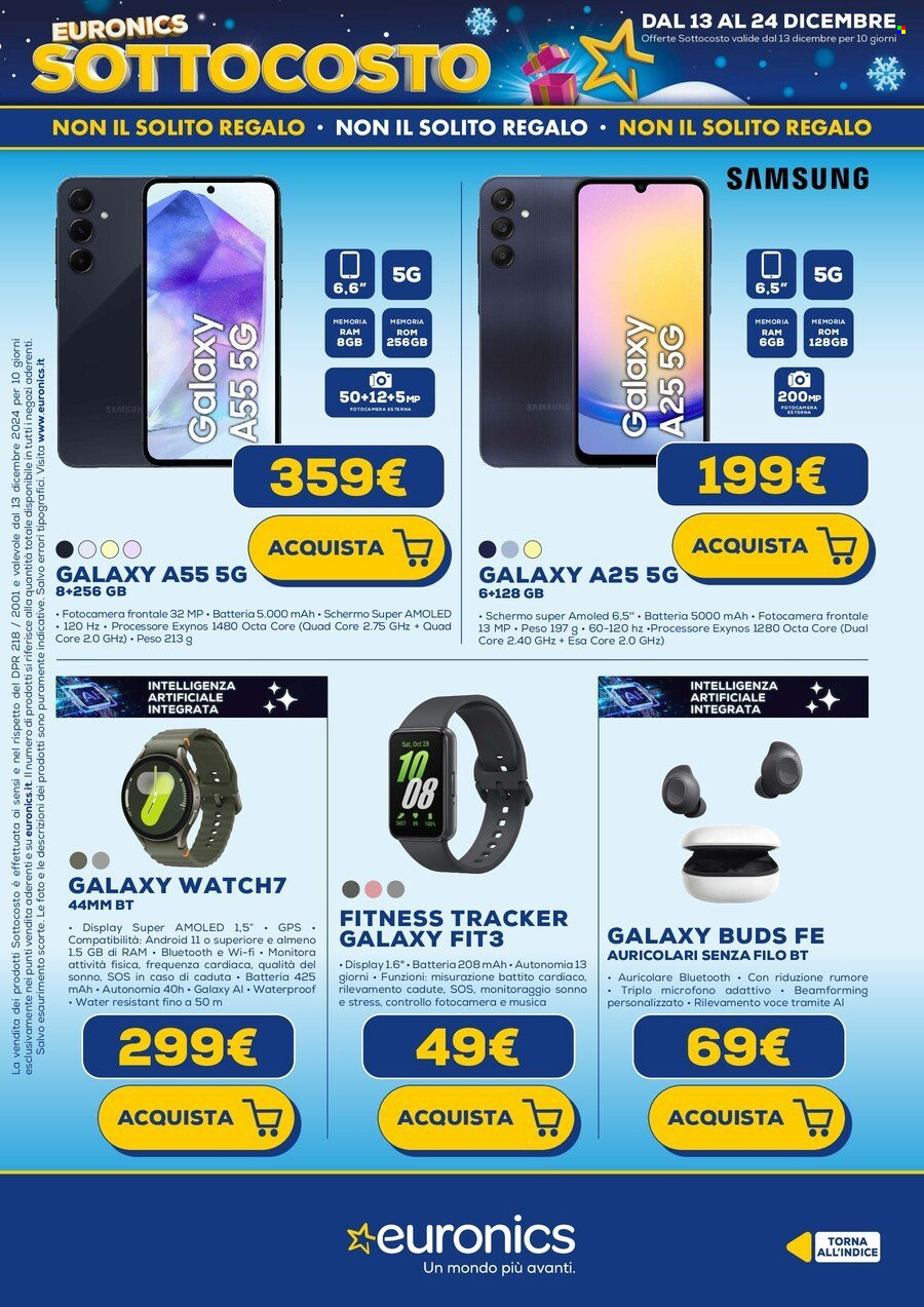 Volantino Euronics - 13/12/2024 - 22/12/2024. Pagina 36