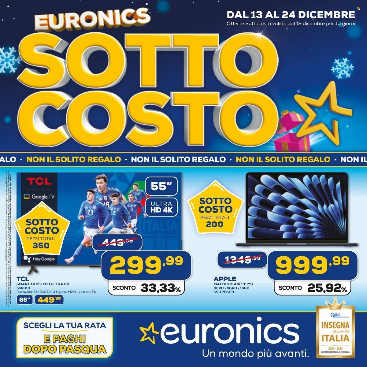 Volantino Euronics - 13/12/2024 - 24/12/2024. Pagina 1