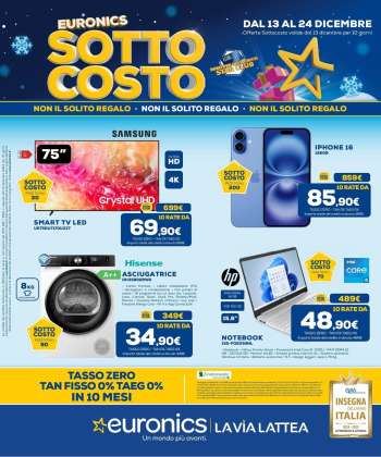 Volantino Euronics - 13/12/2024 - 24/12/2024.