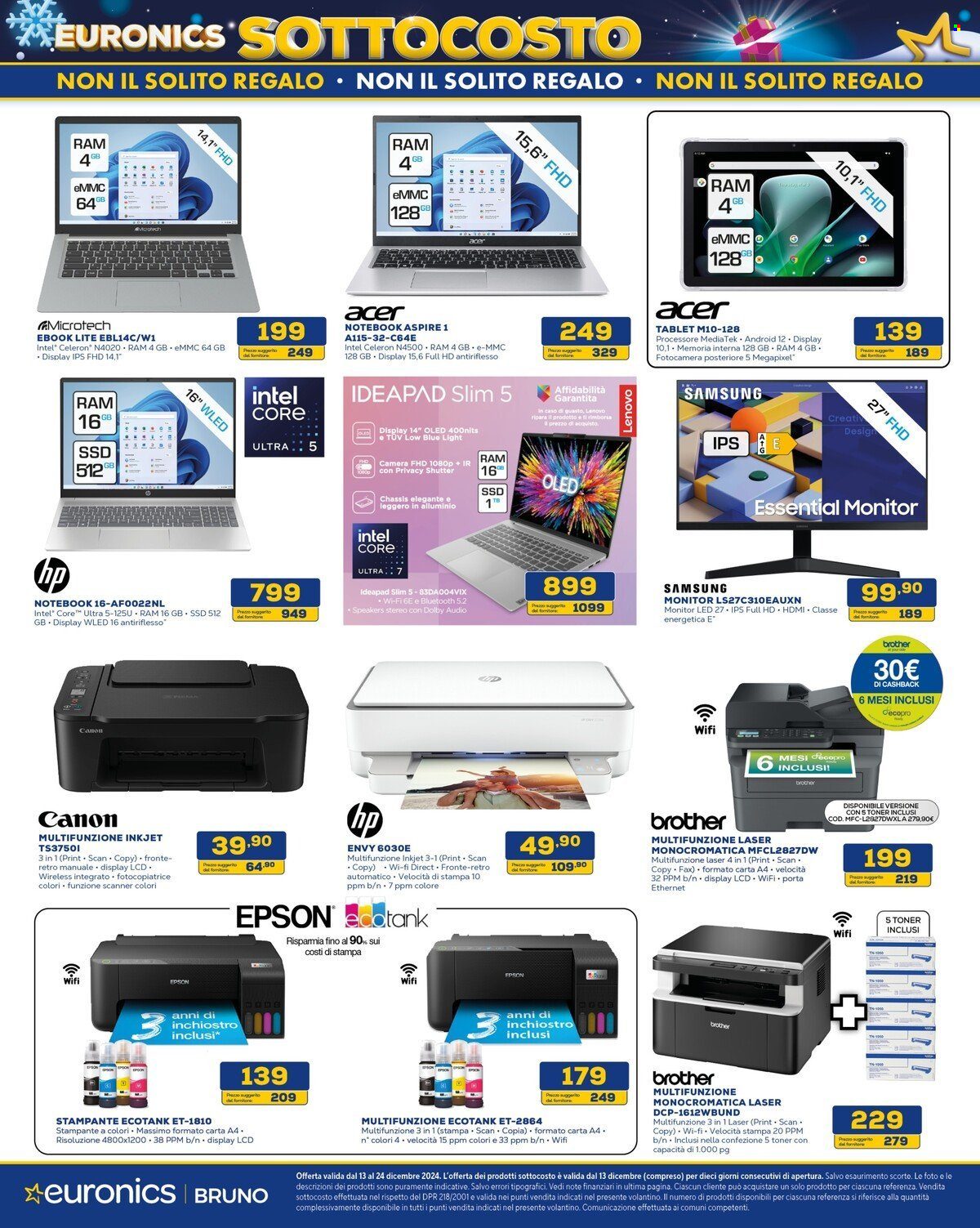 Volantino Euronics - 13/12/2024 - 24/12/2024. Pagina 10