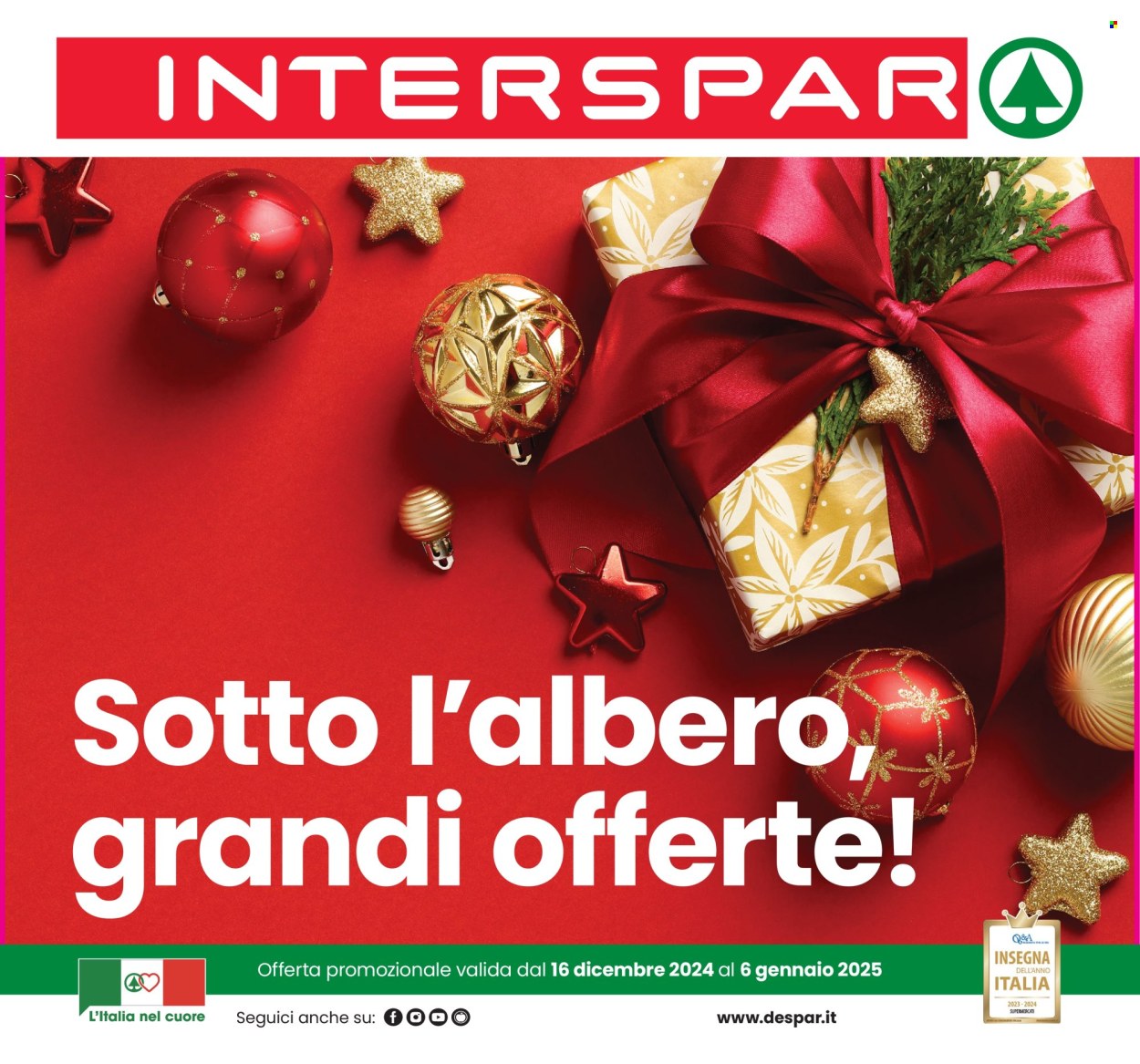 Volantino Interspar - 16/12/2024 - 6/1/2025. Pagina 1