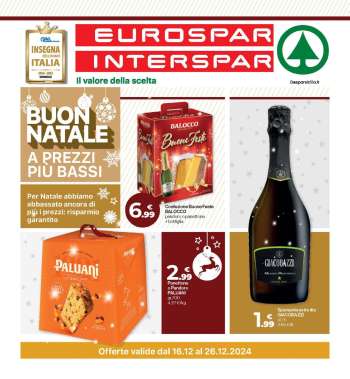Volantino Eurospar - 16/12/2024 - 26/12/2024.