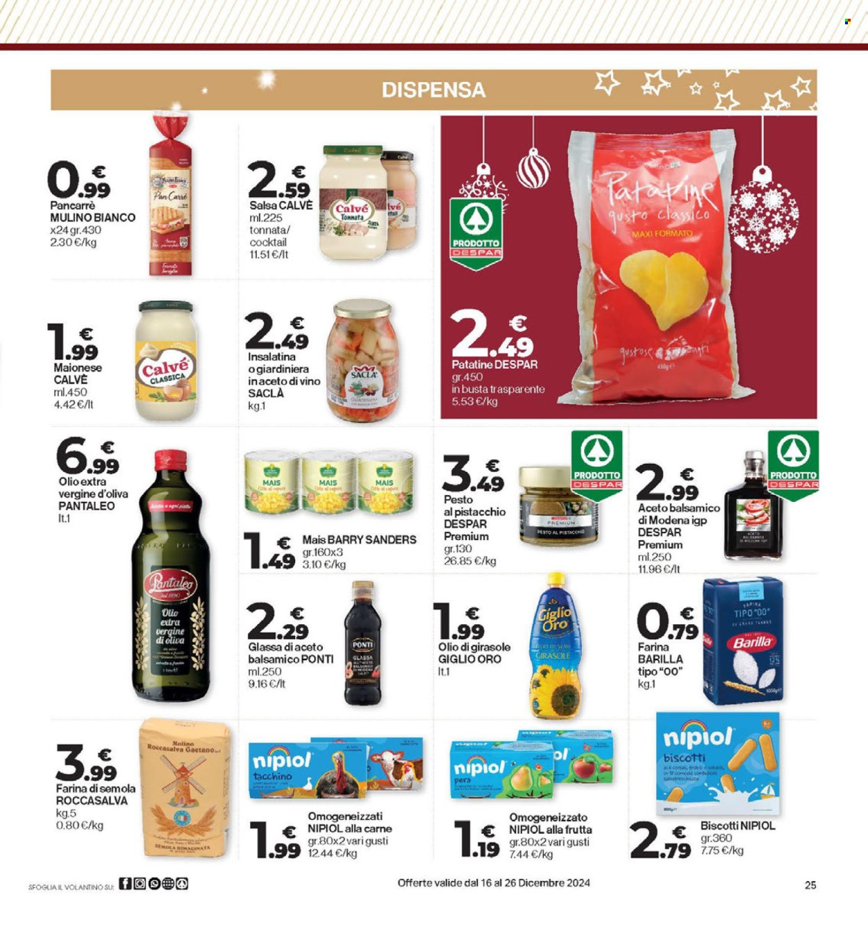 Volantino Eurospar - 16/12/2024 - 26/12/2024. Pagina 25