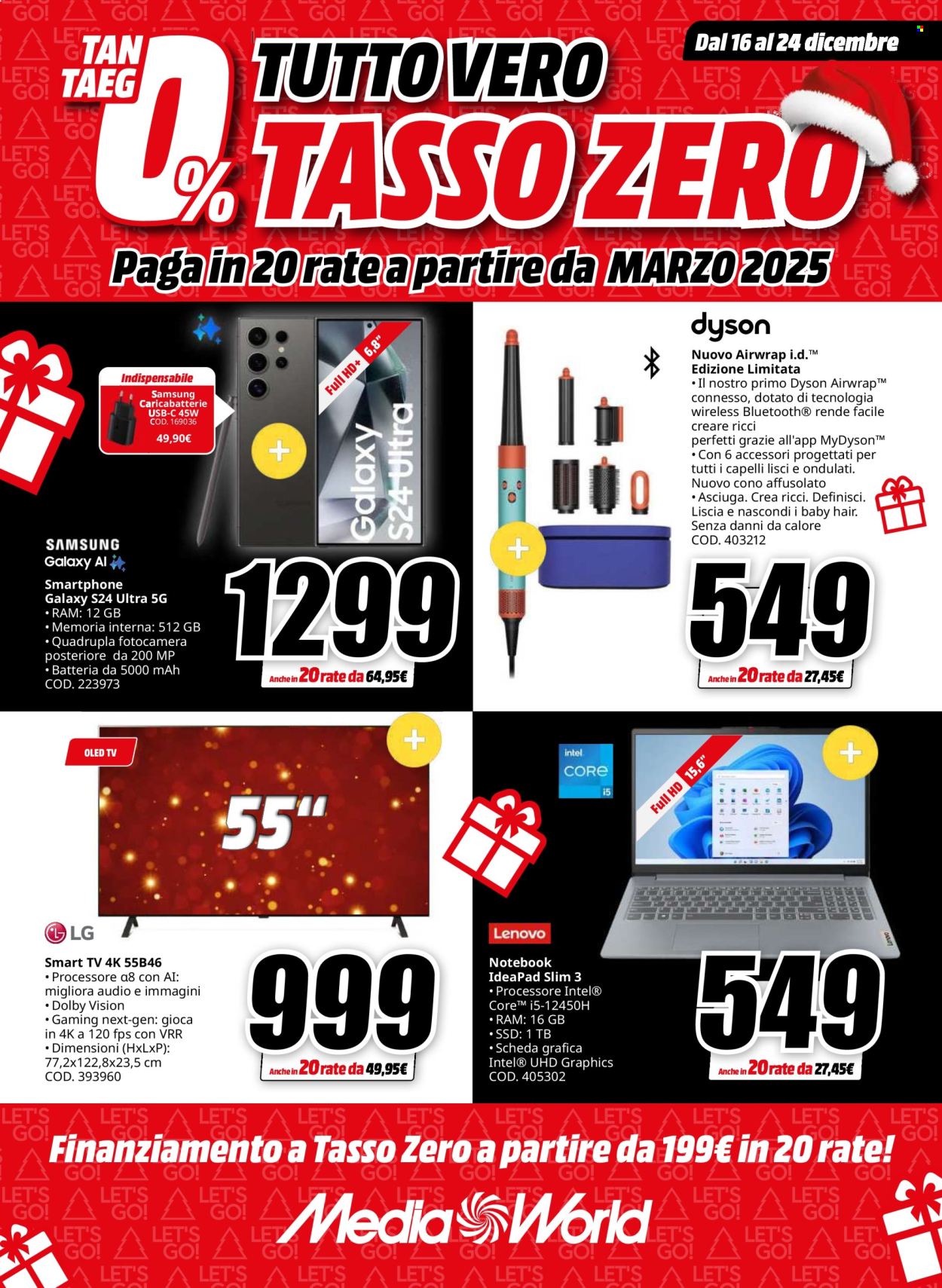 Leták MediaWorld - 16.12.2024 - 24.12.2024. Strana 1
