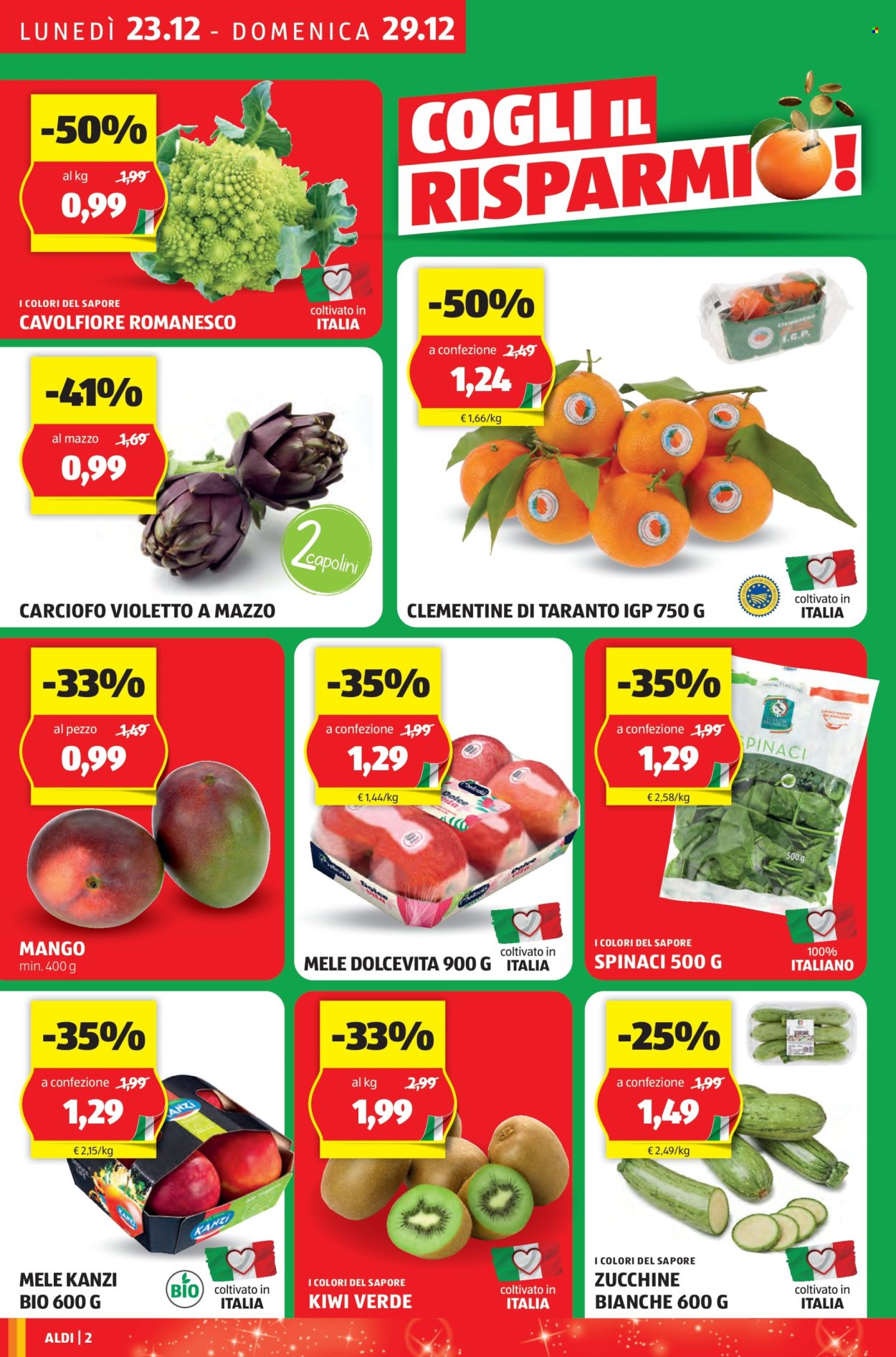 Volantino Aldi - 23/12/2024 - 29/12/2024. Pagina 2