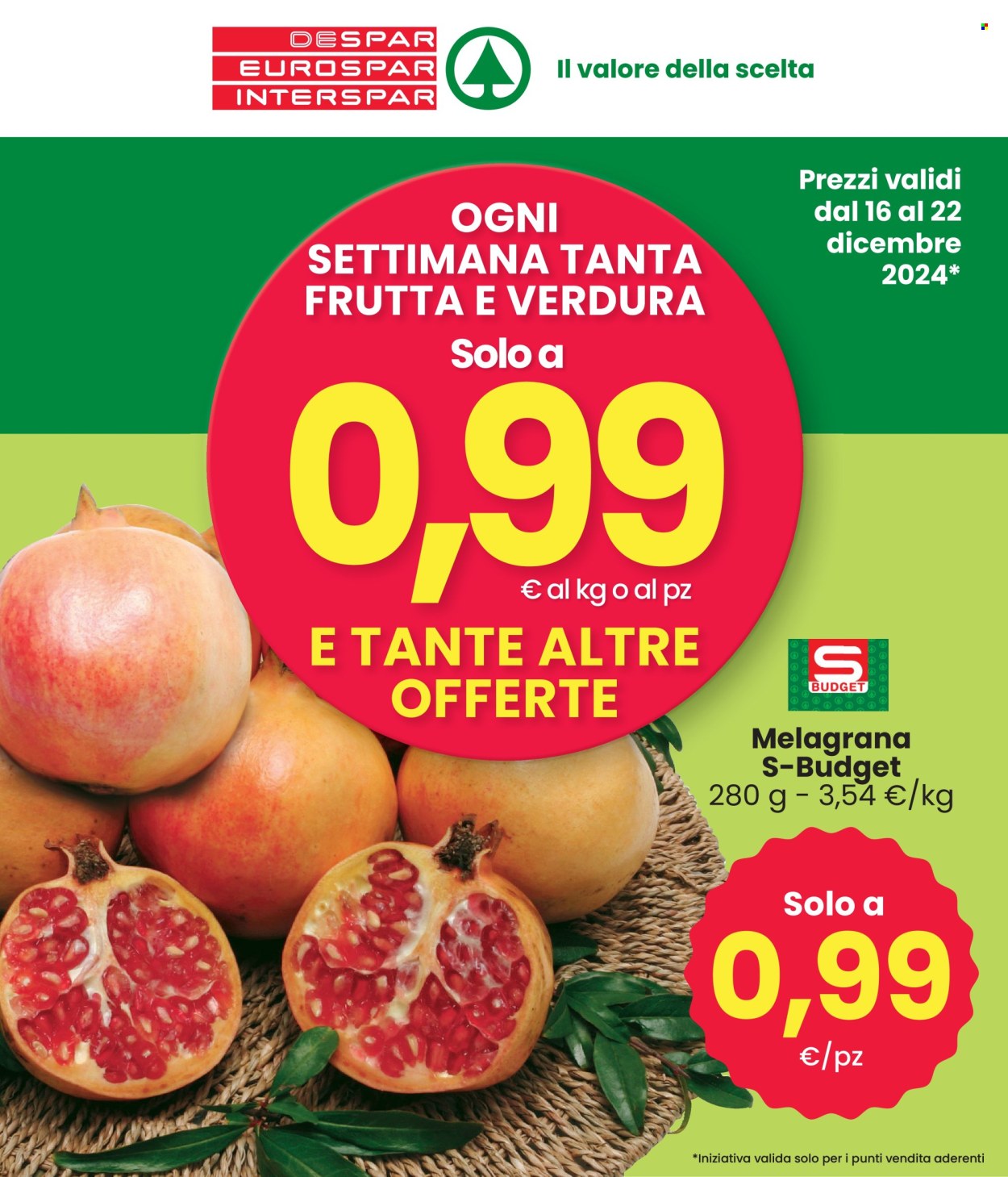 Volantino Despar - 16/12/2024 - 22/12/2024. Pagina 1