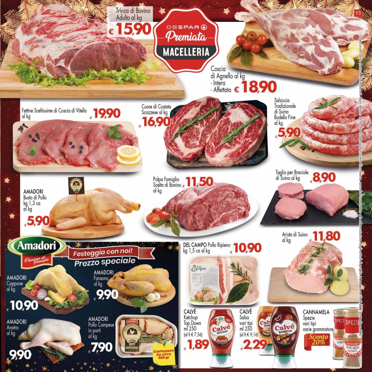 Volantino Eurospar - 18/12/2024 - 31/12/2024. Pagina 13