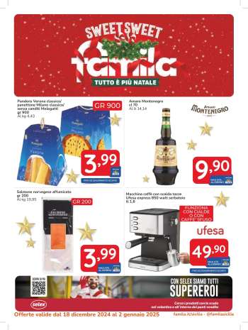 Volantino Famila - 18/12/2024 - 2/1/2025.