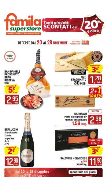 Volantino Famila - 20/12/2024 - 28/12/2024.