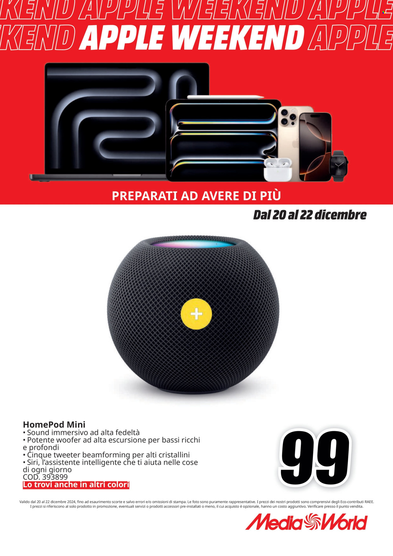 Leták MediaWorld - 20.12.2024 - 22.12.2024. Strana 2