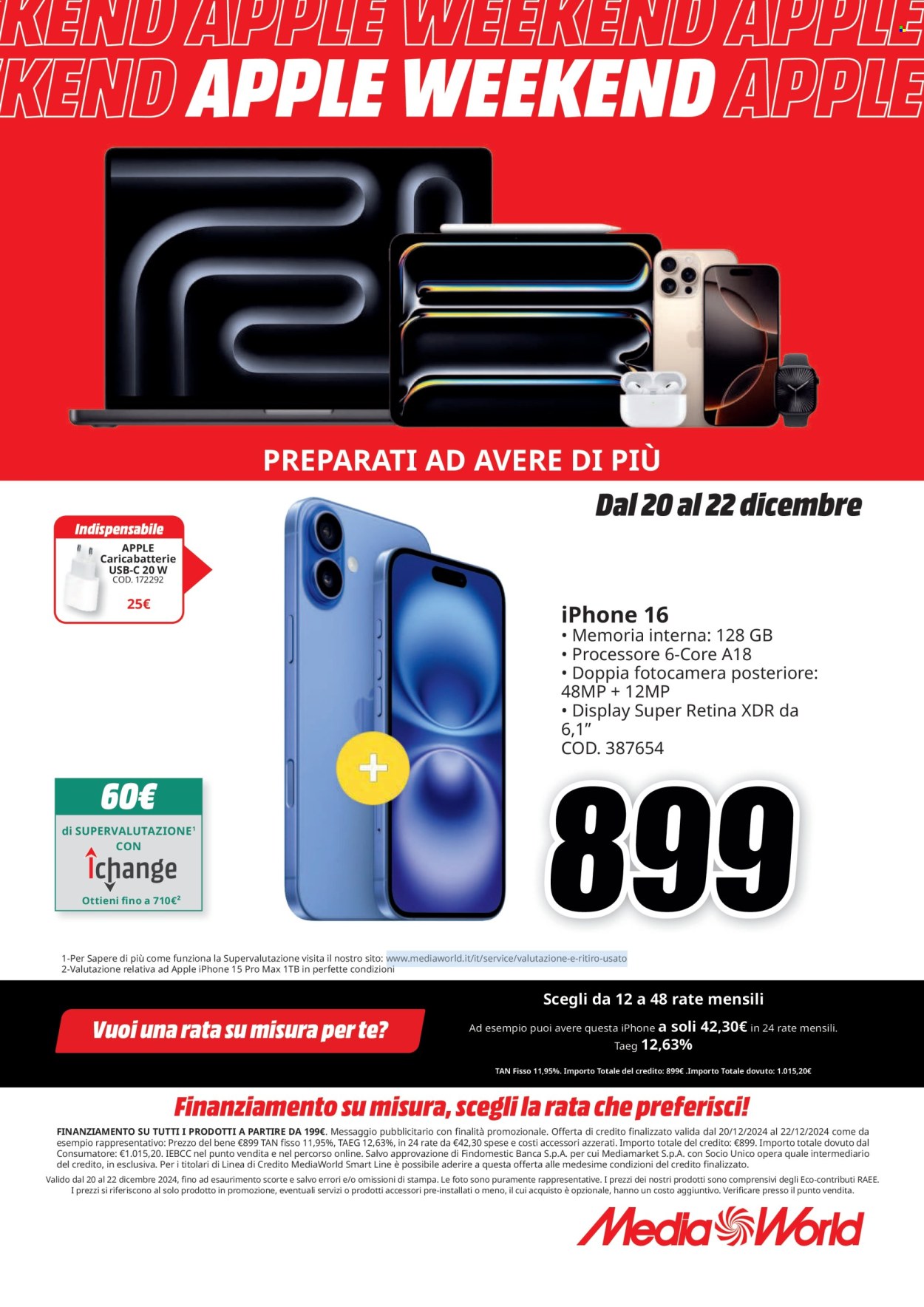 Volantino MediaWorld - 20/12/2024 - 22/12/2024. Pagina 6
