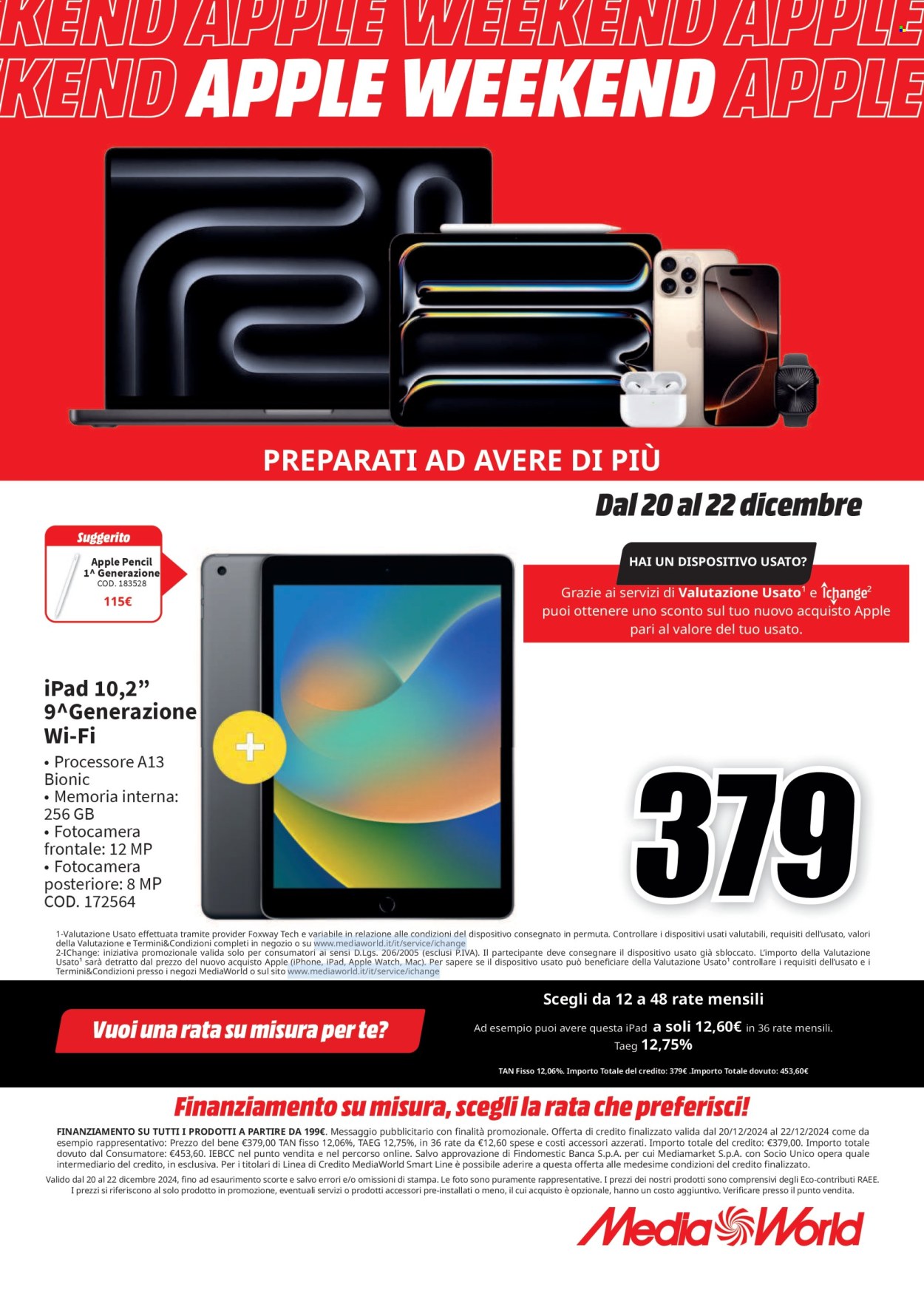 Volantino MediaWorld - 20/12/2024 - 22/12/2024. Pagina 10