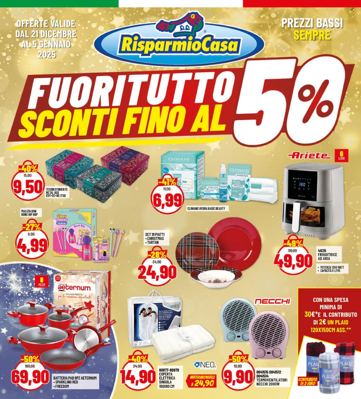 Volantino Risparmio Casa - 21/12/2024 - 5/1/2025. Pagina 1