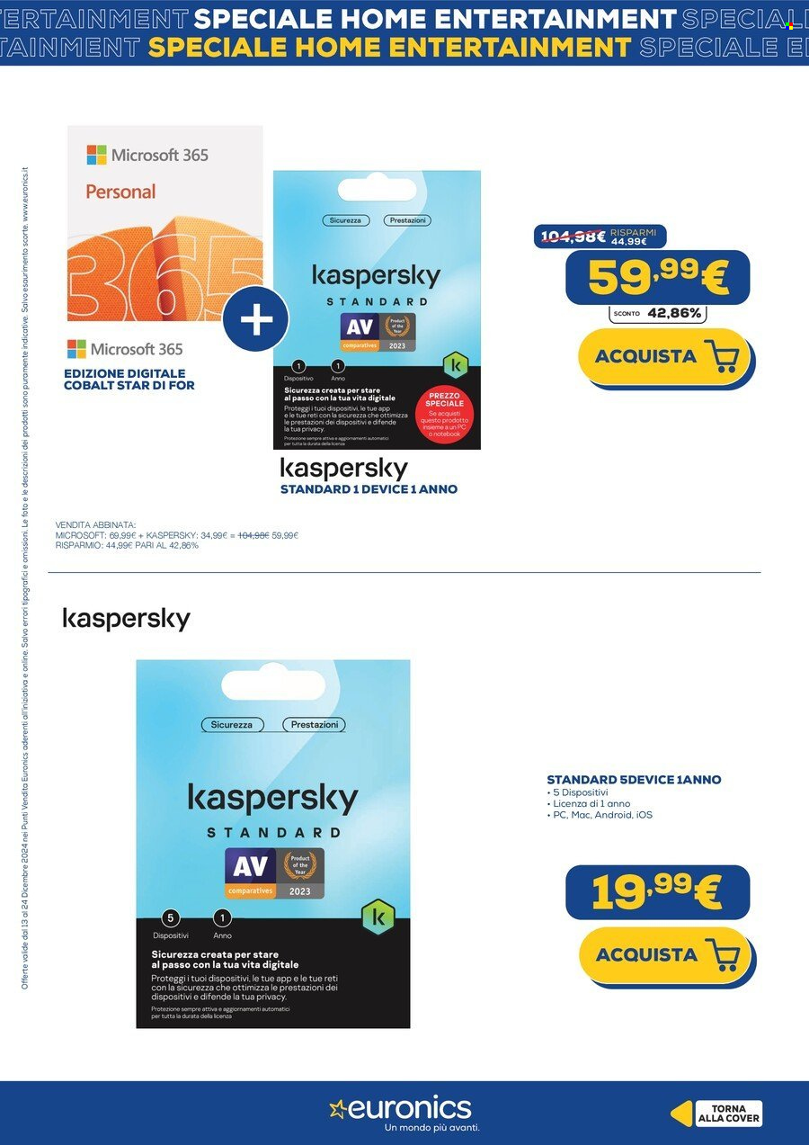 Volantino Euronics - 23/12/2024 - 24/12/2024. Pagina 4
