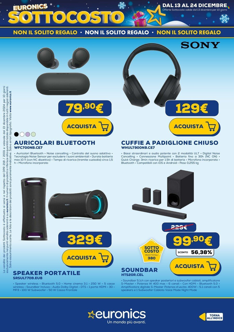 Volantino Euronics - 16/12/2024 - 31/12/2024. Pagina 5