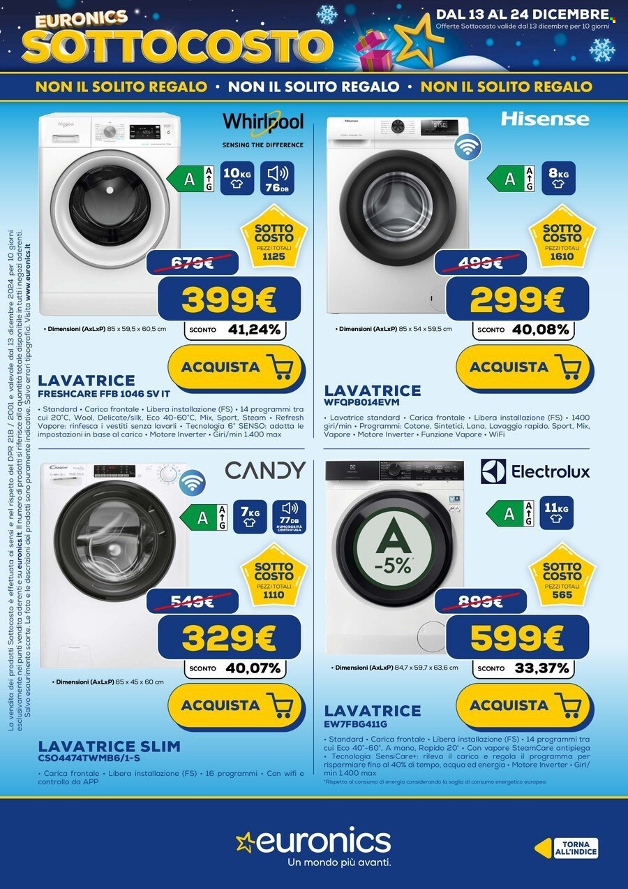 Volantino Euronics - 16/12/2024 - 31/12/2024. Pagina 21