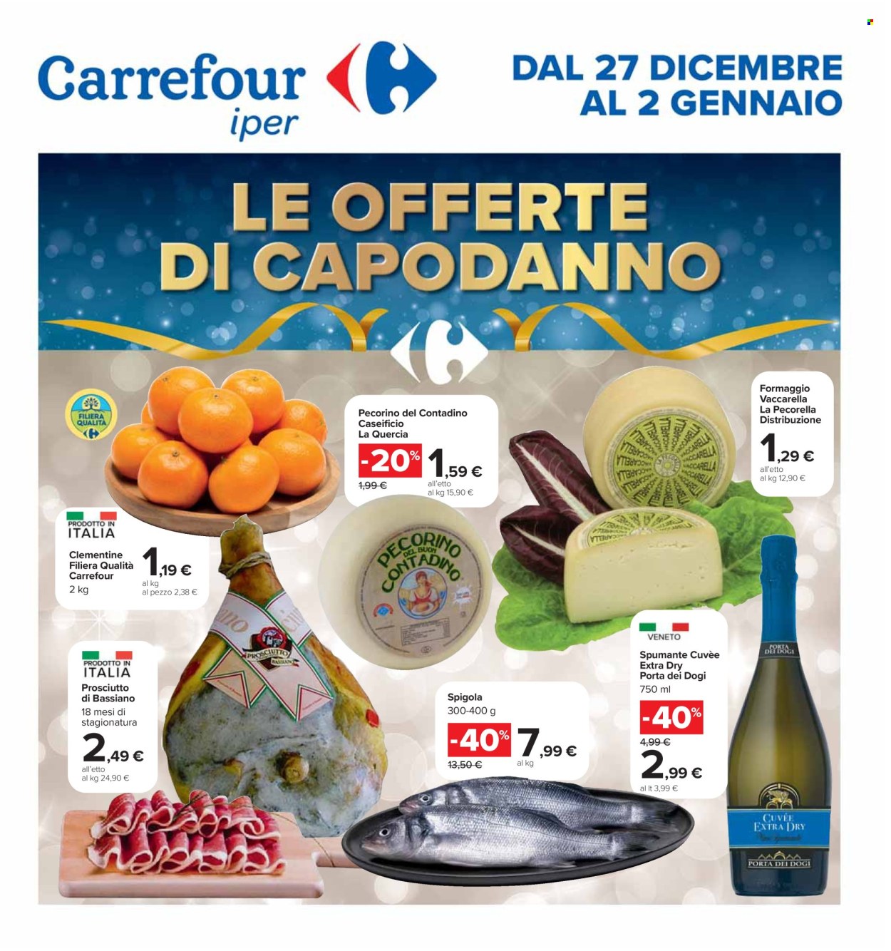 Volantino Carrefour - 27/12/2024 - 2/1/2025. Pagina 1