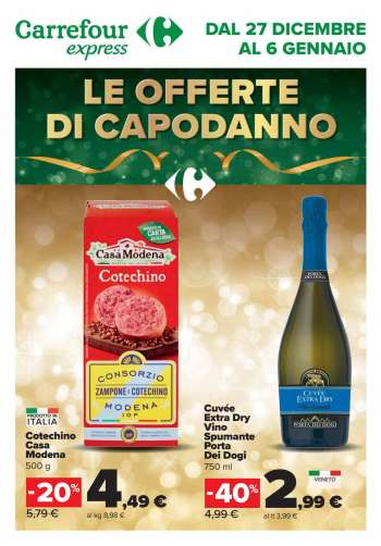 Volantino Carrefour - 27/12/2024 - 6/1/2025.