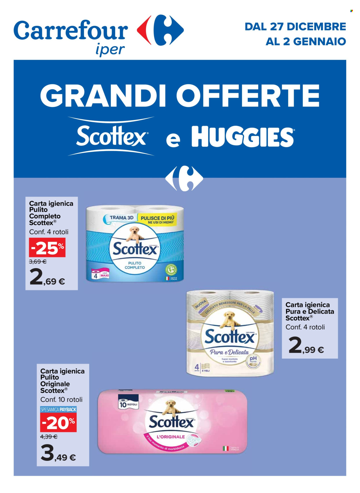 Volantino Carrefour - 27/12/2024 - 2/1/2025. Pagina 1