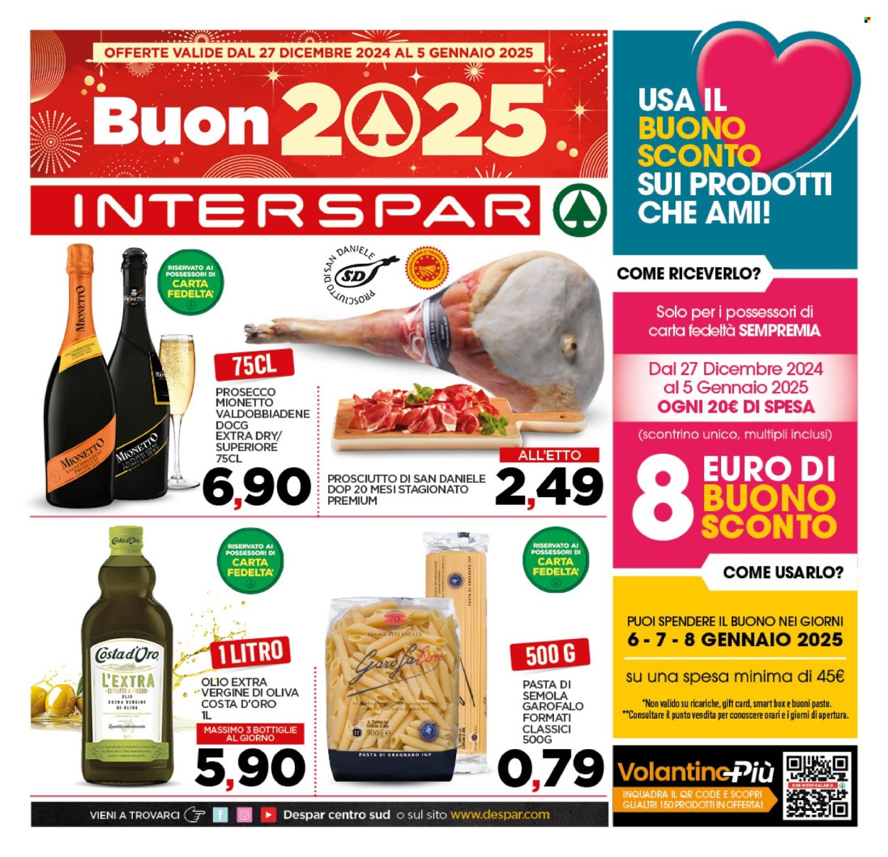 Leták Interspar - 27.12.2024 - 5.1.2025. Strana 1