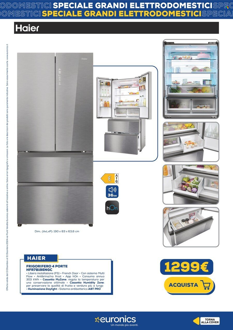 Volantino Euronics - 23/12/2024 - 31/12/2024. Pagina 3