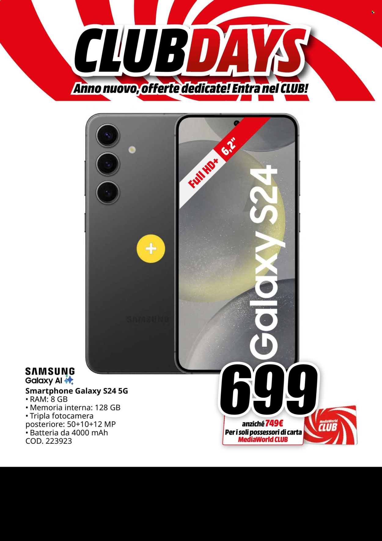 Leták MediaWorld - 26.12.2024 - 3.1.2025. Strana 2