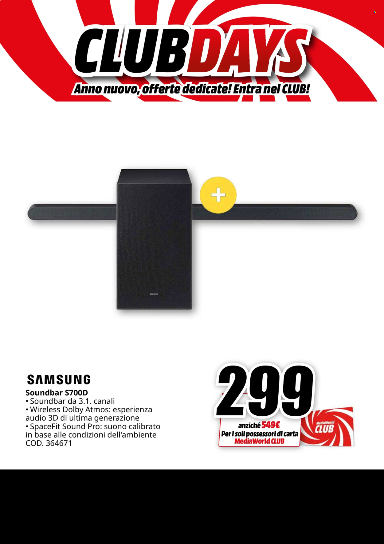 Volantino MediaWorld - 26/12/2024 - 3/1/2025. Pagina 36