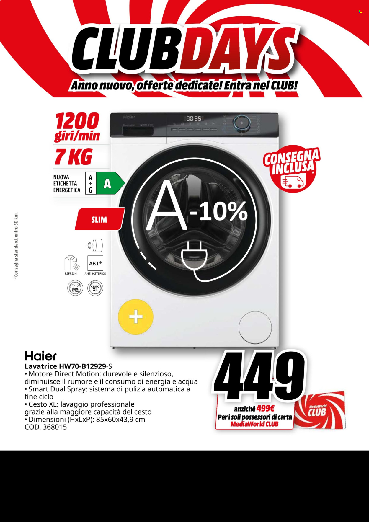 Leták MediaWorld - 26.12.2024 - 3.1.2025. Strana 47