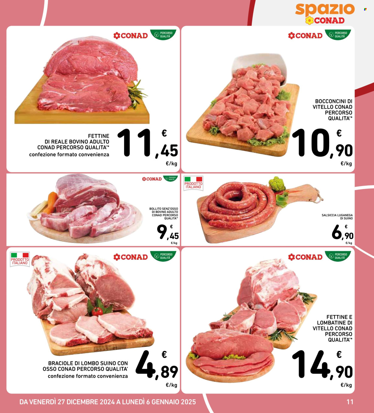 Leták Spazio Conad - 27.12.2024 - 6.1.2025. Strana 11