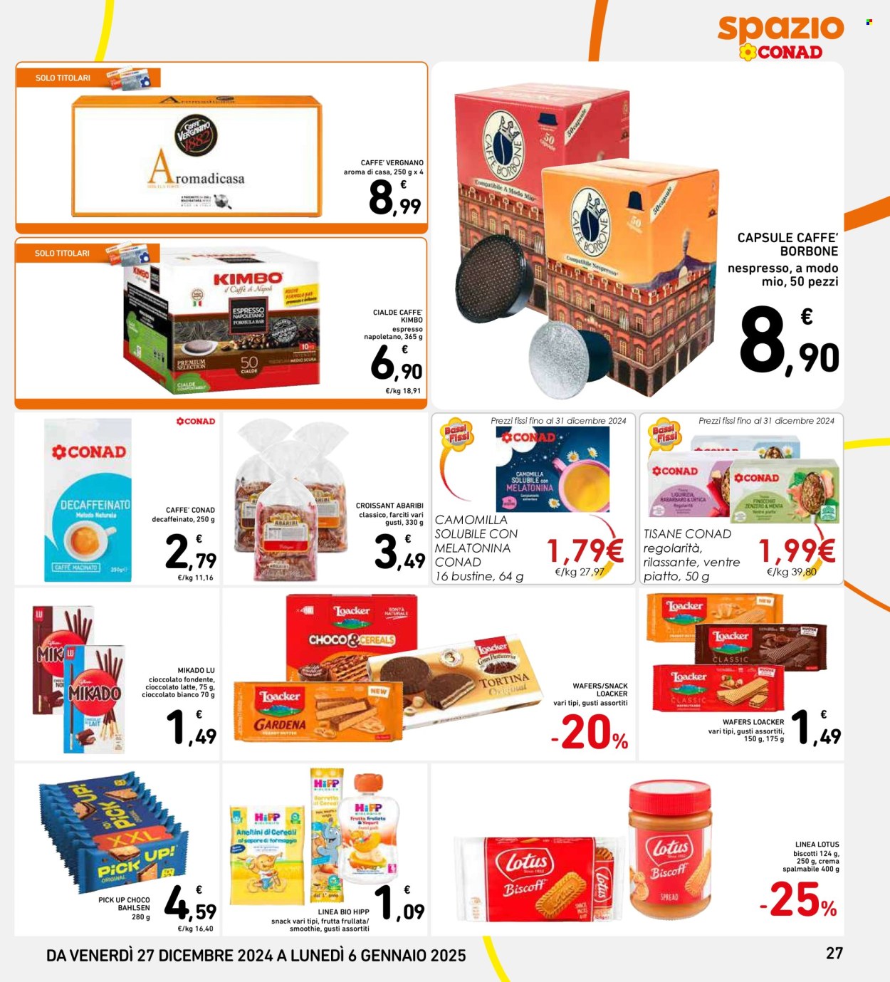 Volantino Spazio Conad - 27/12/2024 - 6/1/2025. Pagina 27