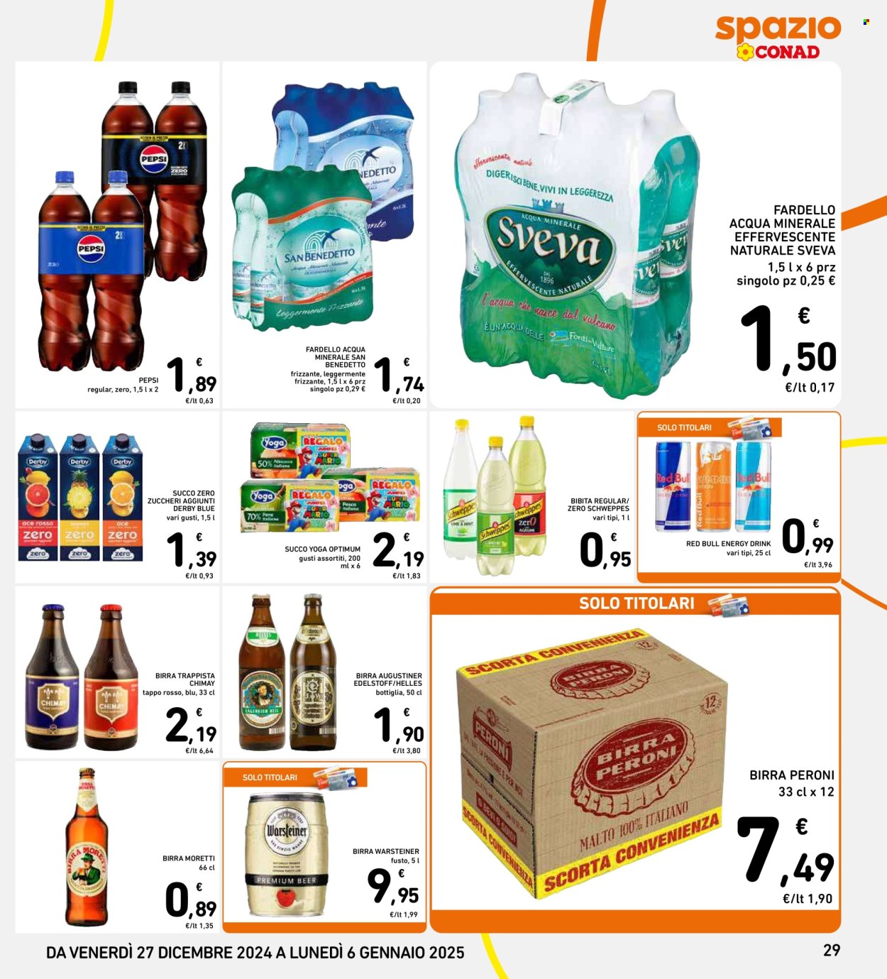 Leták Spazio Conad - 27.12.2024 - 6.1.2025. Strana 29