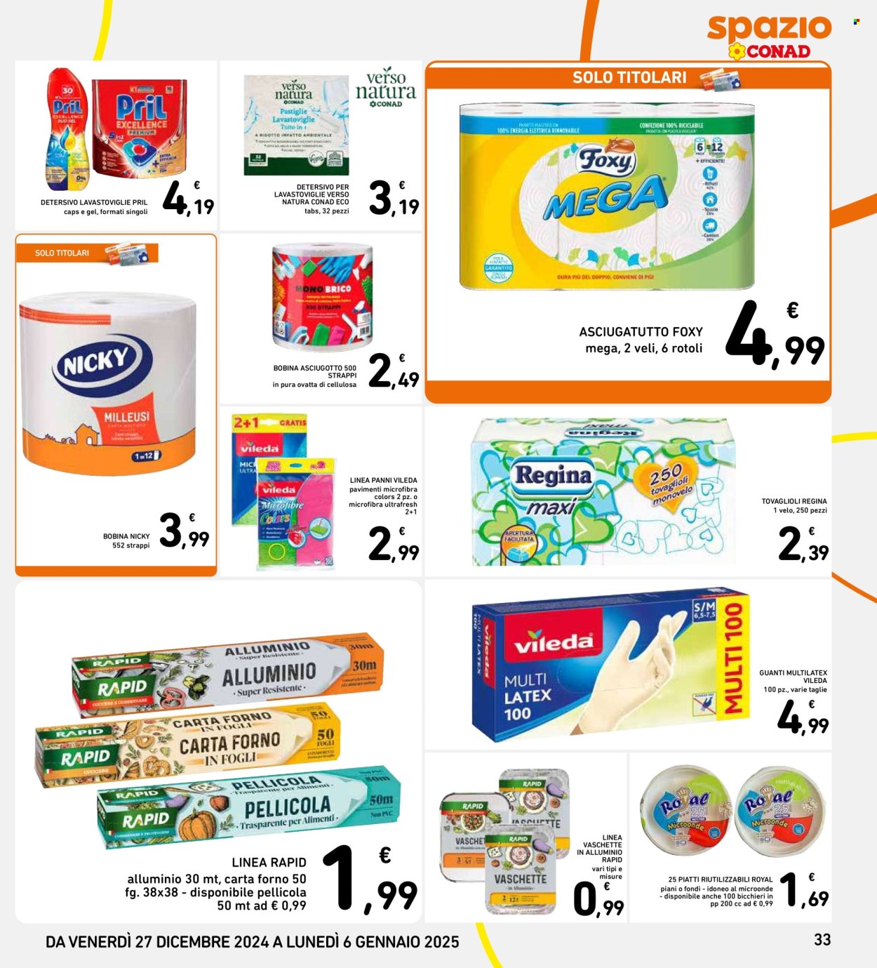 Volantino Spazio Conad - 27/12/2024 - 6/1/2025. Pagina 33