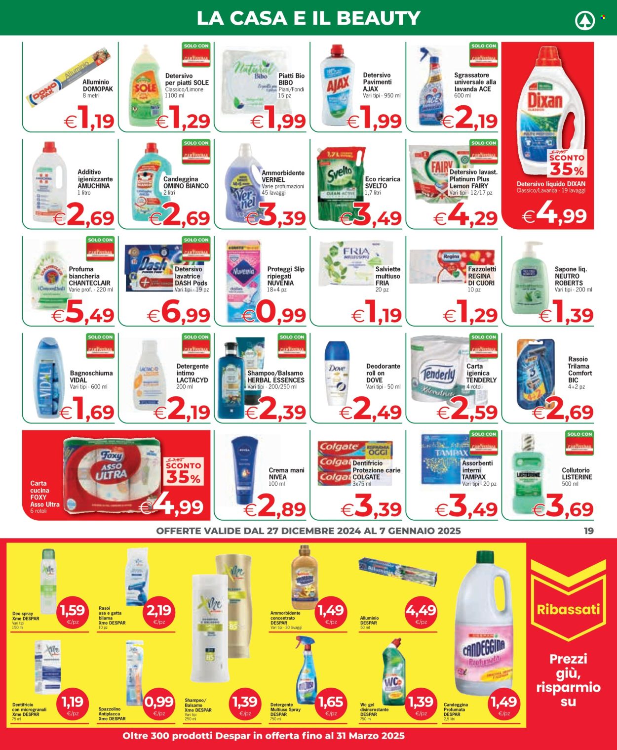 Volantino Despar - 27/12/2024 - 7/1/2025. Pagina 19