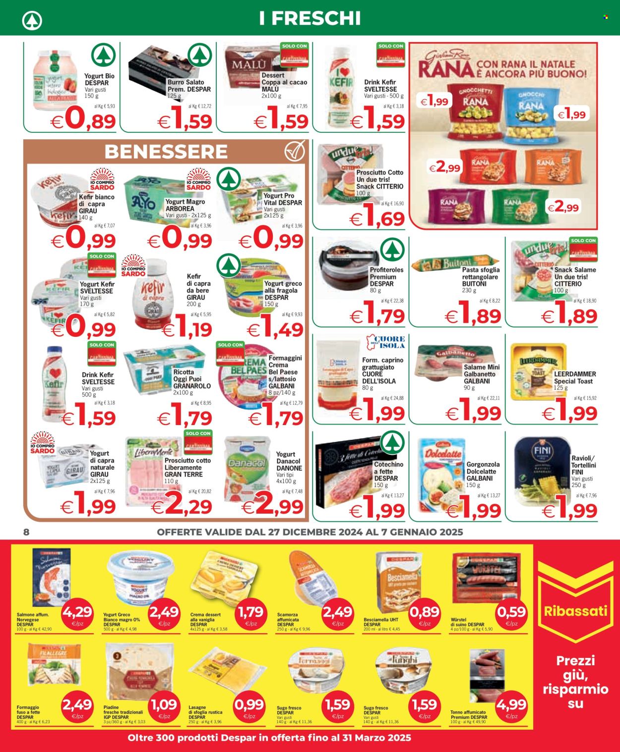 Volantino Eurospar - 27/12/2024 - 7/1/2025. Pagina 8