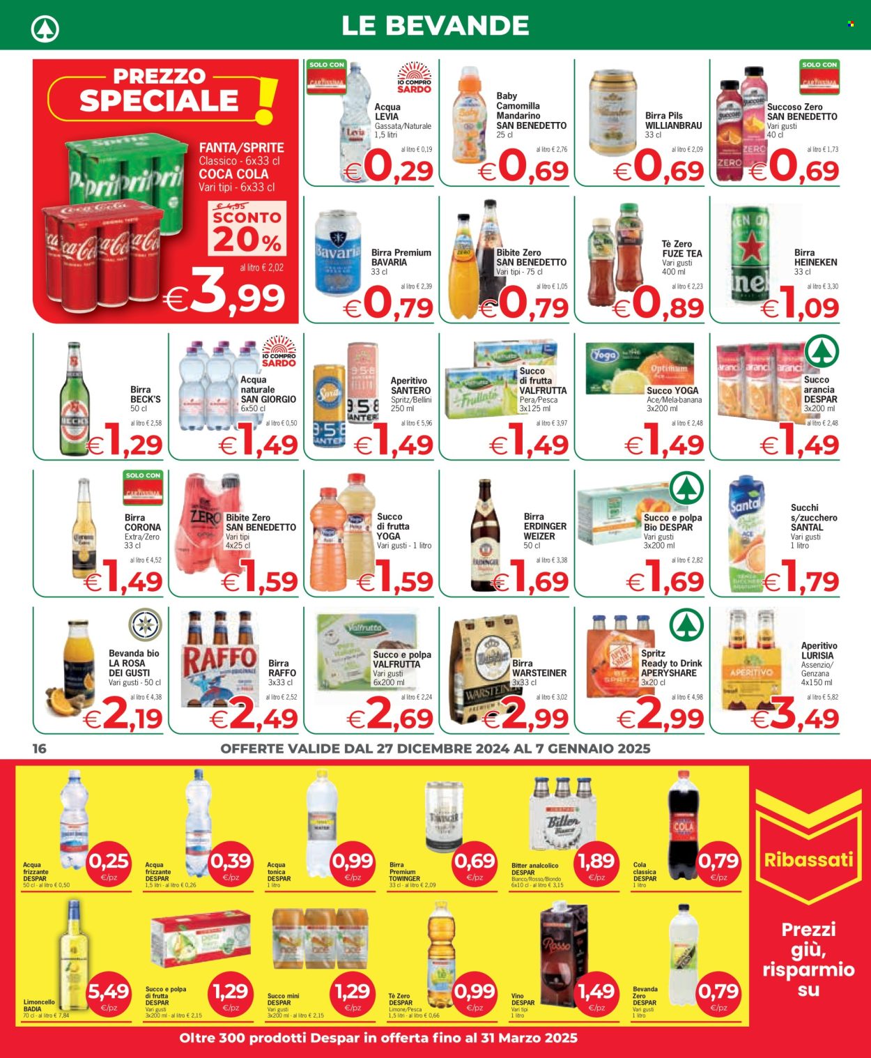 Volantino Eurospar - 27/12/2024 - 7/1/2025. Pagina 16