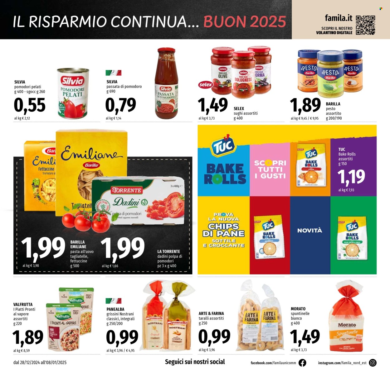 Volantino Famila - 28/12/2024 - 8/1/2025. Pagina 12