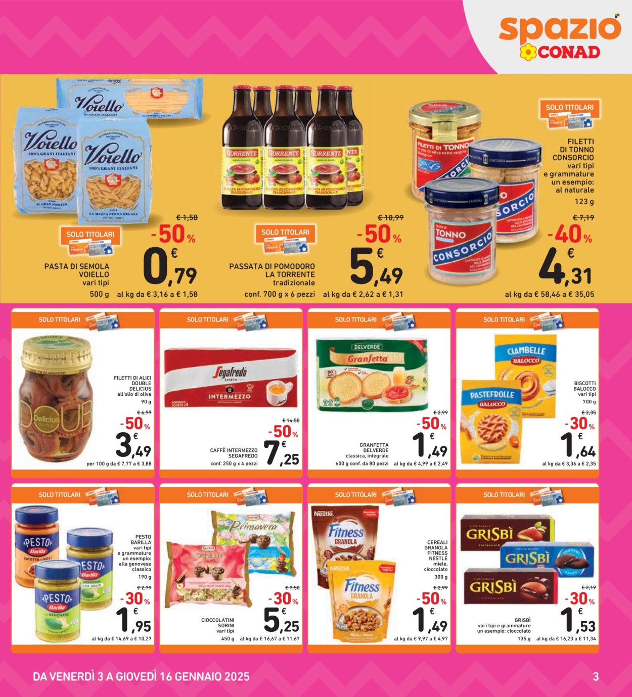 Leták Spazio Conad - 3.1.2025 - 16.1.2025. Strana 3