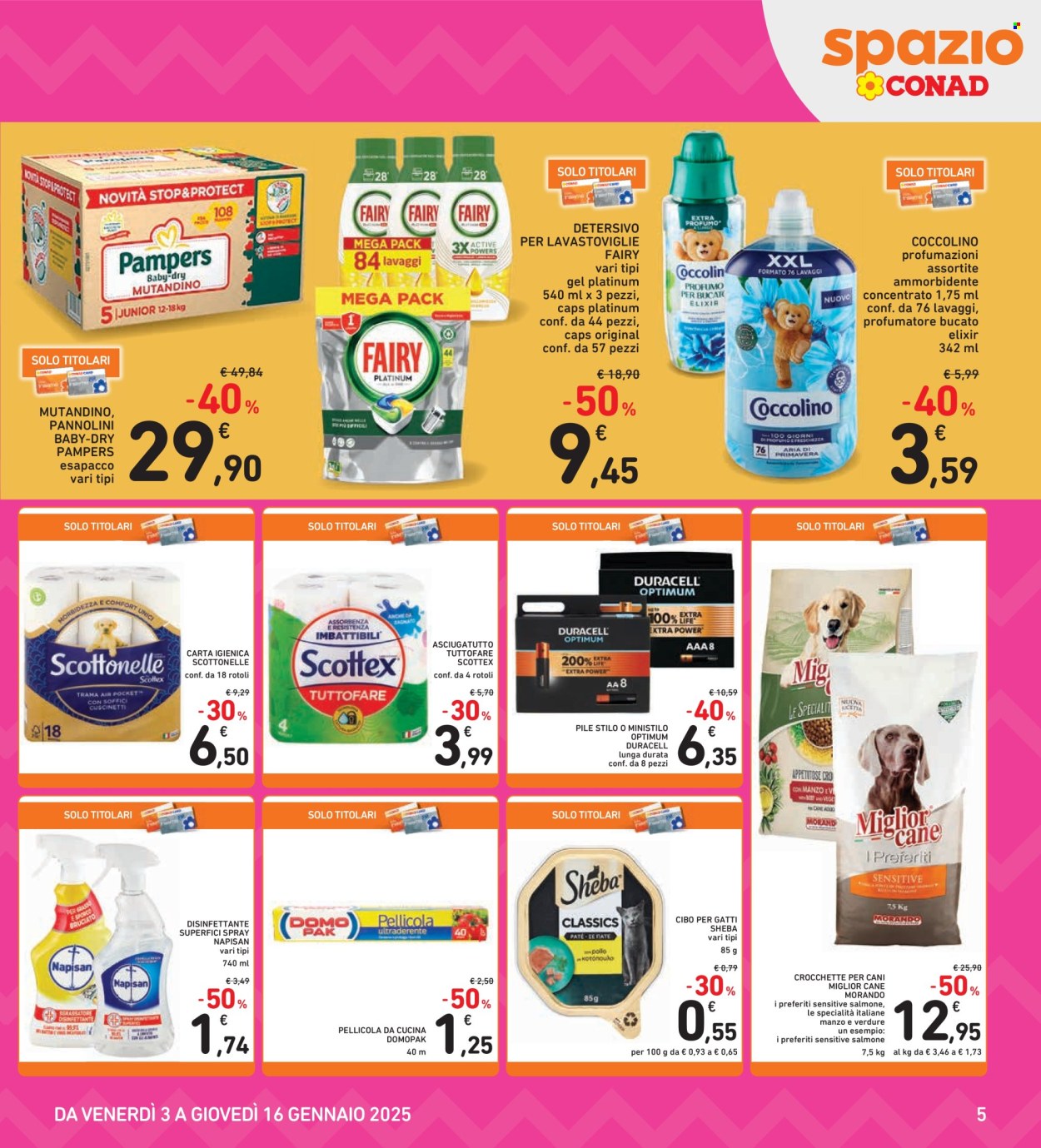 Leták Spazio Conad - 3.1.2025 - 16.1.2025. Strana 5