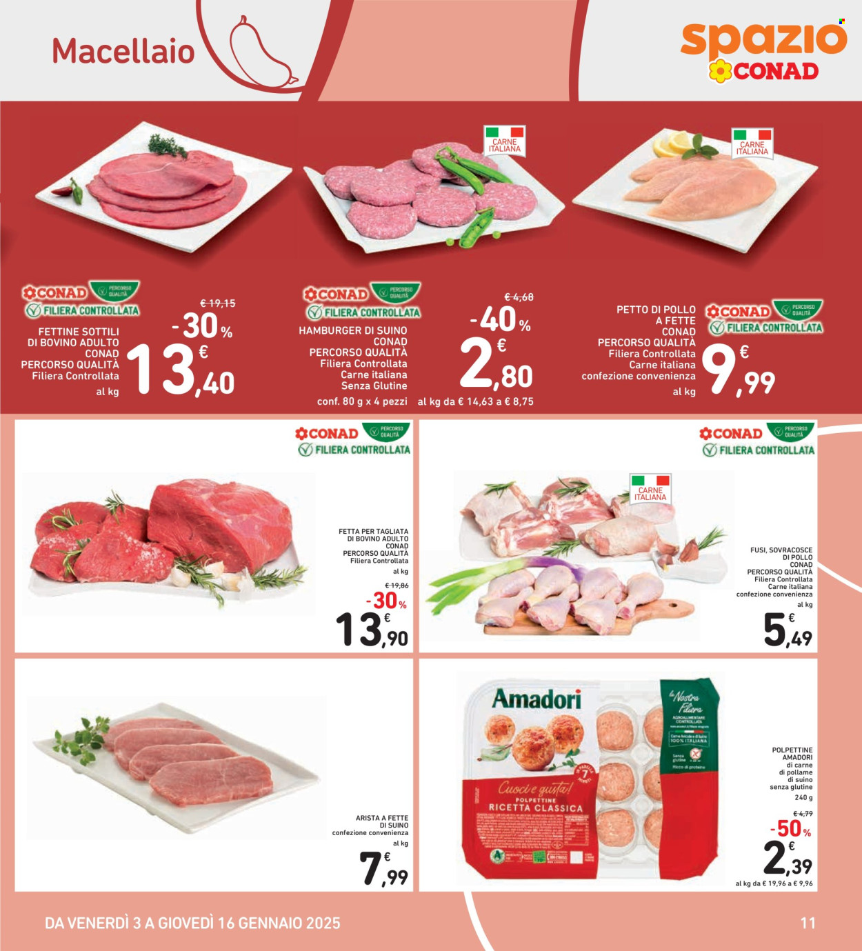 Leták Spazio Conad - 3.1.2025 - 16.1.2025. Strana 11