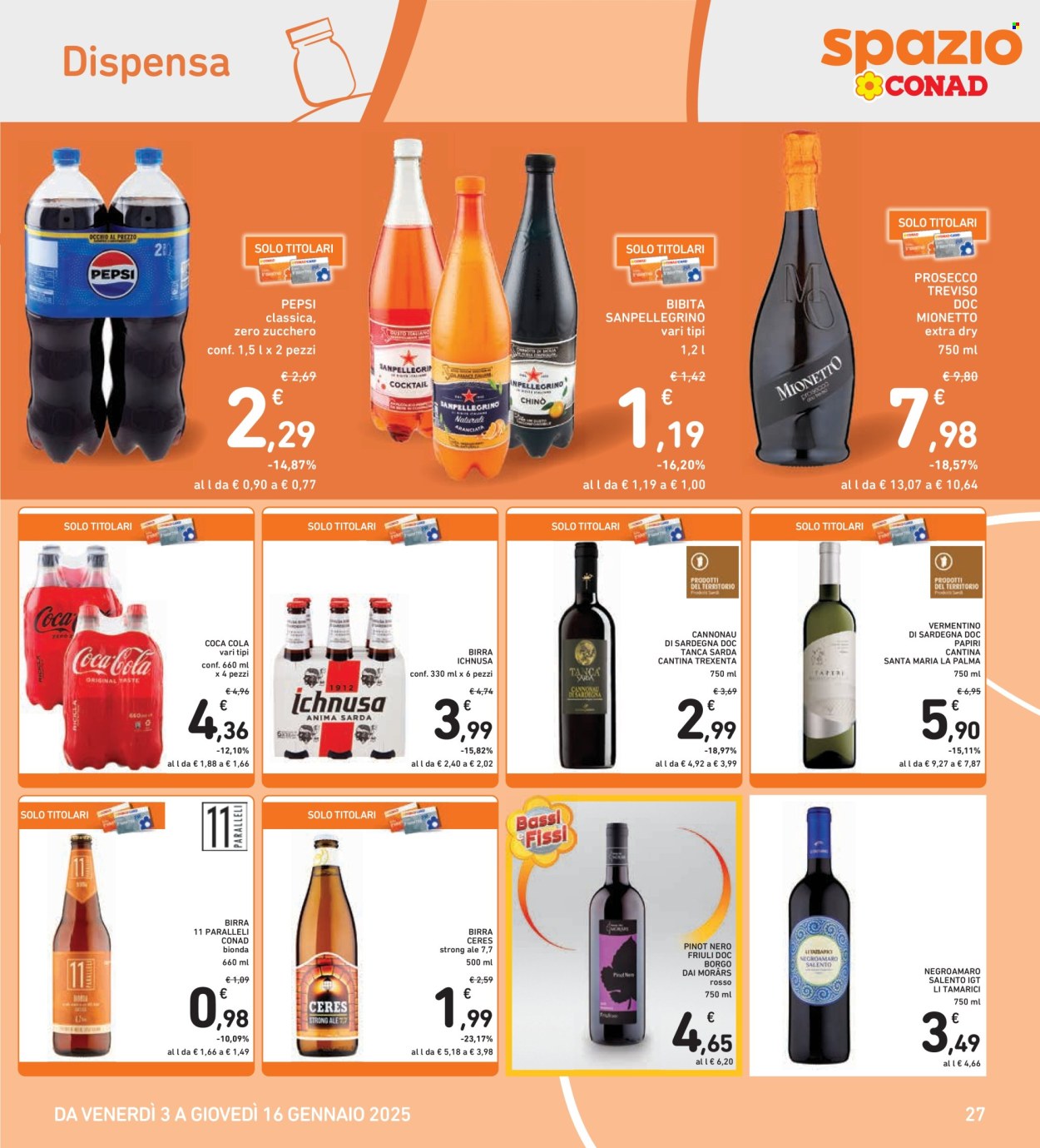 Leták Spazio Conad - 3.1.2025 - 16.1.2025. Strana 27