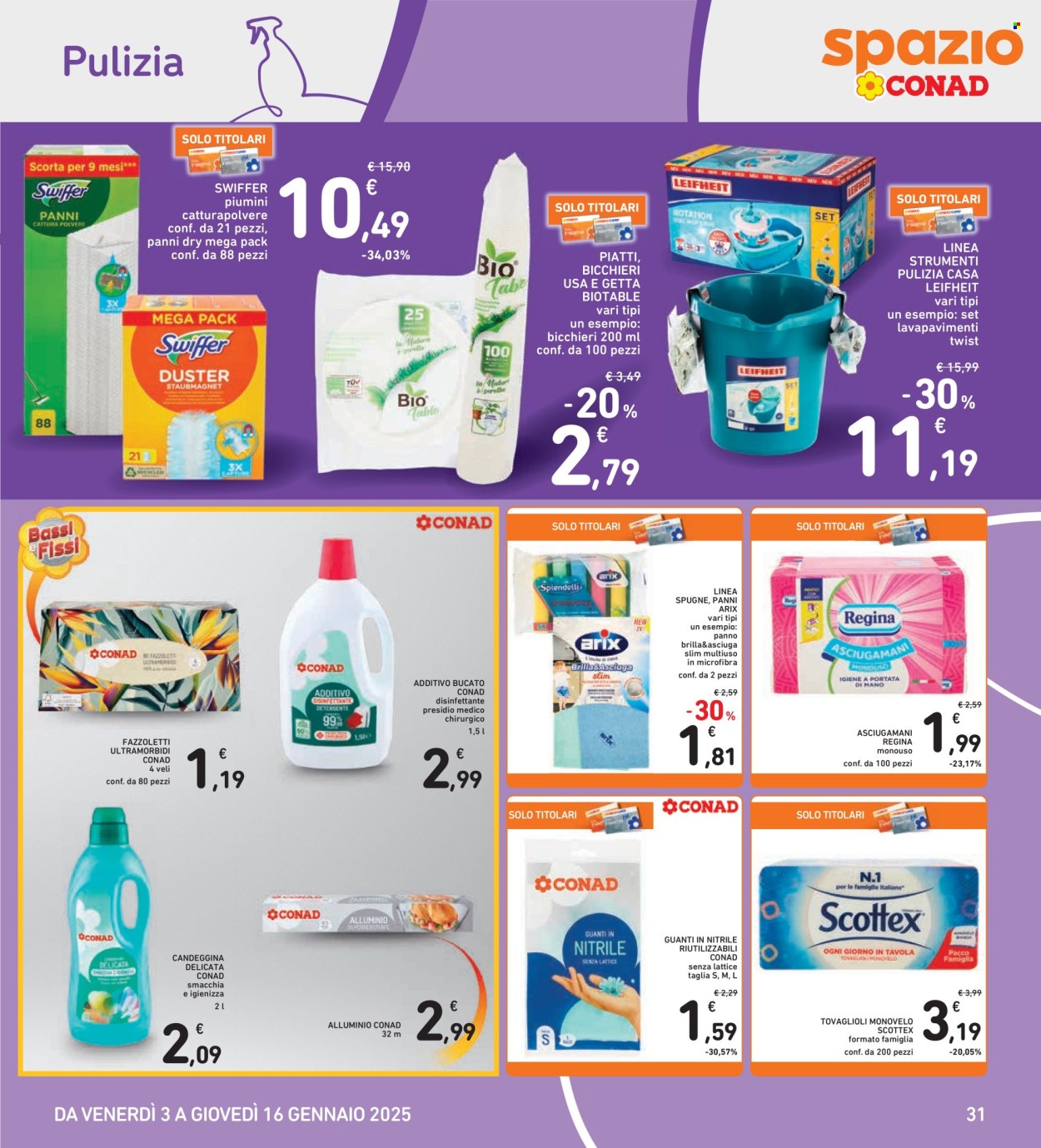 Leták Spazio Conad - 3.1.2025 - 16.1.2025. Strana 31