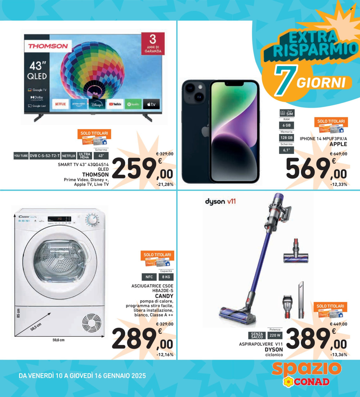 Leták Spazio Conad - 3.1.2025 - 16.1.2025. Strana 39